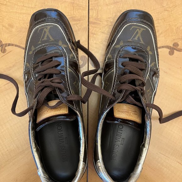 ✨ LOUIS VUITTON Monogram Patent Sneakers 👟🤎 EU 38.5 | Women’s 8 | 2006 RARE - Picture 5 of 8